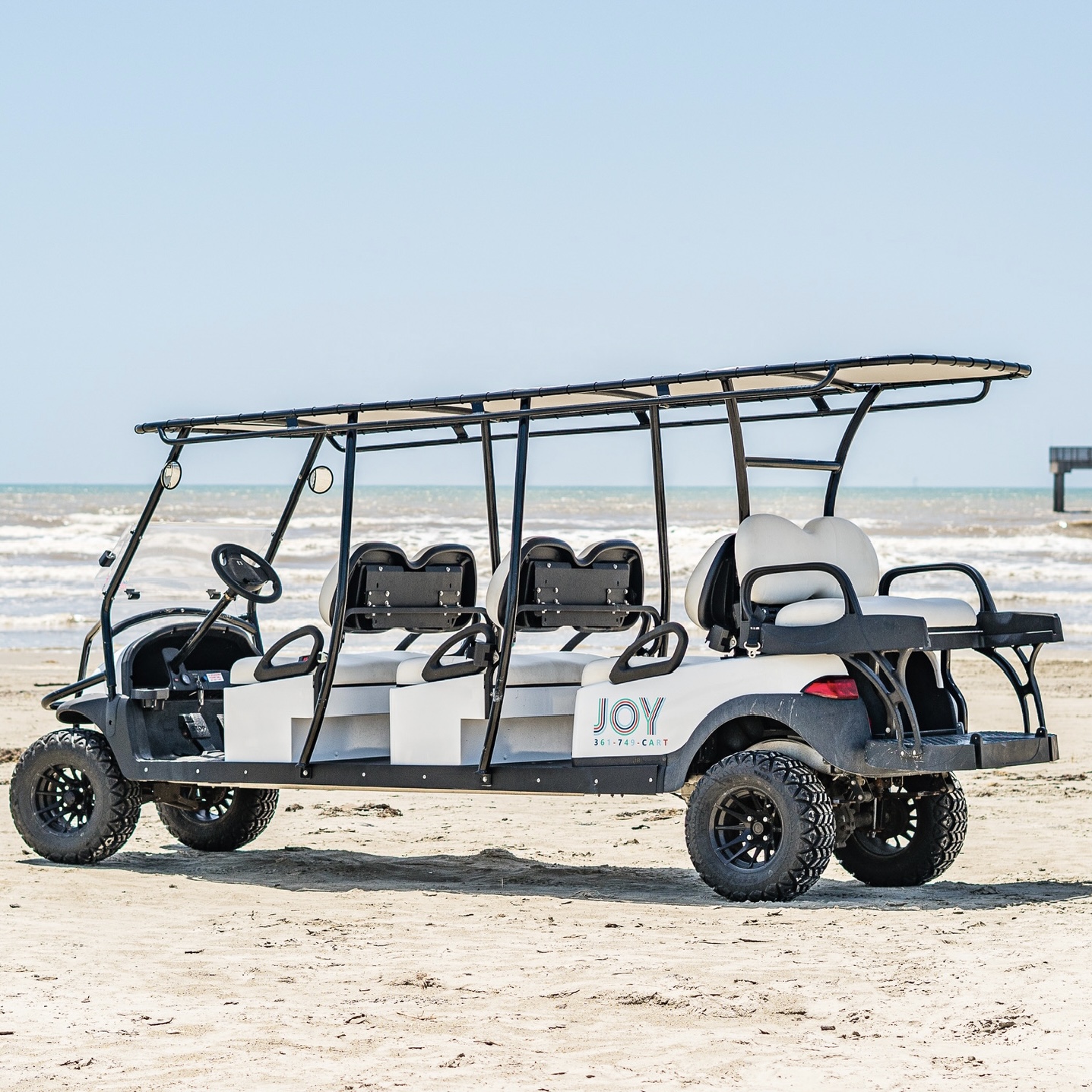 Rent the Eight Passenger Golf Cart JOY